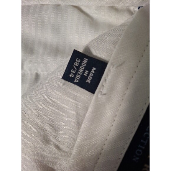 Tailor Byrd Collection Pants Men's 38x34 Chino Business Casual Flat Front Khaki - Picture 8 of 11